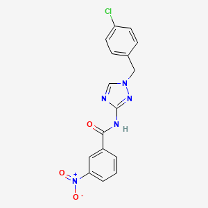 N-[1-(4-chlorobenzyl)-1H-1,2,4-triazol-3-yl]-3-nitrobenzamide