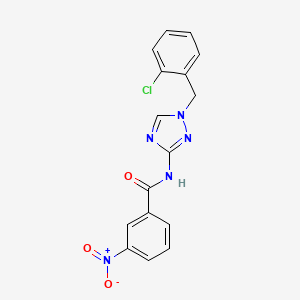 N-[1-(2-chlorobenzyl)-1H-1,2,4-triazol-3-yl]-3-nitrobenzamide