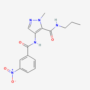 1-methyl-4-[(3-nitrobenzoyl)amino]-N-propyl-1H-pyrazole-5-carboxamide