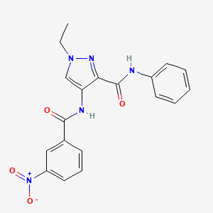 1-ethyl-4-[(3-nitrobenzoyl)amino]-N-phenyl-1H-pyrazole-3-carboxamide