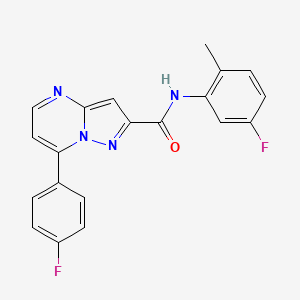 N-(5-fluoro-2-methylphenyl)-7-(4-fluorophenyl)pyrazolo[1,5-a]pyrimidine-2-carboxamide