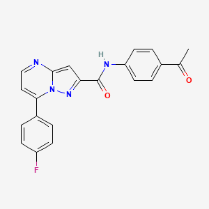 N-(4-acetylphenyl)-7-(4-fluorophenyl)pyrazolo[1,5-a]pyrimidine-2-carboxamide