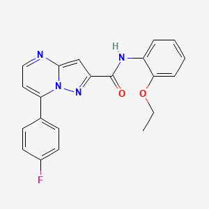 N~2~-(2-ETHOXYPHENYL)-7-(4-FLUOROPHENYL)PYRAZOLO[1,5-A]PYRIMIDINE-2-CARBOXAMIDE