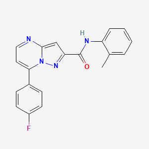 7-(4-fluorophenyl)-N-(2-methylphenyl)pyrazolo[1,5-a]pyrimidine-2-carboxamide