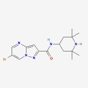 6-BROMO-N-(2,2,6,6-TETRAMETHYL-4-PIPERIDYL)PYRAZOLO[1,5-A]PYRIMIDINE-2-CARBOXAMIDE