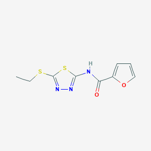 molecular formula C9H9N3O2S2 B438070 N-(5-ethylsulfanyl-1,3,4-thiadiazol-2-yl)furan-2-carboxamide CAS No. 387883-07-0
