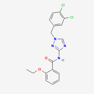 molecular formula C18H16Cl2N4O2 B4380712 N-[1-(3,4-dichlorobenzyl)-1H-1,2,4-triazol-3-yl]-2-ethoxybenzamide 