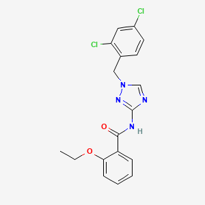 molecular formula C18H16Cl2N4O2 B4380728 N-[1-(2,4-dichlorobenzyl)-1H-1,2,4-triazol-3-yl]-2-ethoxybenzamide 