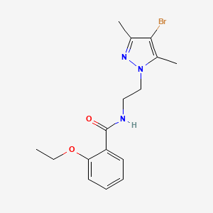 N-[2-(4-bromo-3,5-dimethyl-1H-pyrazol-1-yl)ethyl]-2-ethoxybenzamide