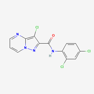 3-CHLORO-N~2~-(2,4-DICHLOROPHENYL)PYRAZOLO[1,5-A]PYRIMIDINE-2-CARBOXAMIDE