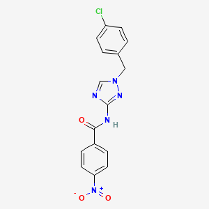 N-[1-(4-chlorobenzyl)-1H-1,2,4-triazol-3-yl]-4-nitrobenzamide