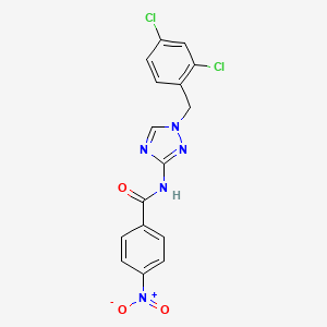 N-[1-(2,4-dichlorobenzyl)-1H-1,2,4-triazol-3-yl]-4-nitrobenzamide