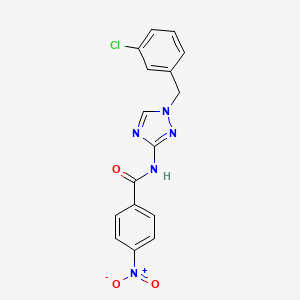 N-[1-(3-chlorobenzyl)-1H-1,2,4-triazol-3-yl]-4-nitrobenzamide