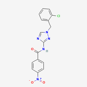 N-[1-(2-chlorobenzyl)-1H-1,2,4-triazol-3-yl]-4-nitrobenzamide