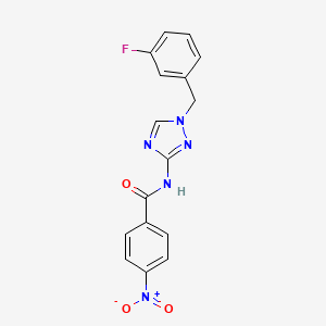 N-[1-(3-fluorobenzyl)-1H-1,2,4-triazol-3-yl]-4-nitrobenzamide