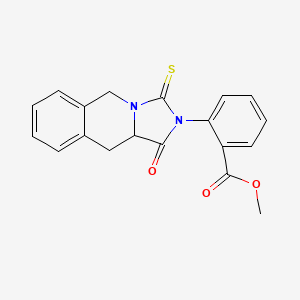 METHYL 2-[1-OXO-3-THIOXO-1,5,10,10A-TETRAHYDROIMIDAZO[1,5-B]ISOQUINOLIN-2(3H)-YL]BENZOATE