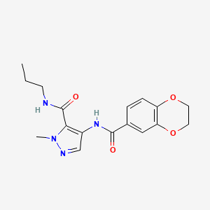 4-[(2,3-dihydro-1,4-benzodioxin-6-ylcarbonyl)amino]-1-methyl-N-propyl-1H-pyrazole-5-carboxamide