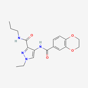 4-[(2,3-dihydro-1,4-benzodioxin-6-ylcarbonyl)amino]-1-ethyl-N-propyl-1H-pyrazole-3-carboxamide