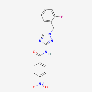 N-[1-(2-fluorobenzyl)-1H-1,2,4-triazol-3-yl]-4-nitrobenzamide