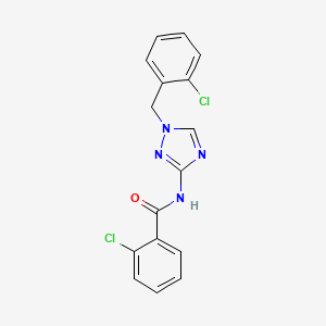 2-chloro-N-[1-(2-chlorobenzyl)-1H-1,2,4-triazol-3-yl]benzamide