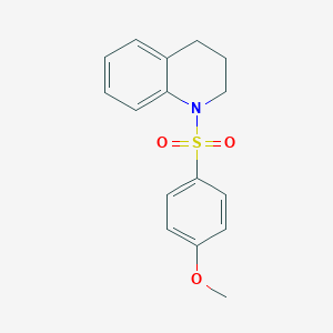 molecular formula C16H17NO3S B438107 1-[(4-甲氧基苯基)磺酰基]-1,2,3,4-四氢喹啉 CAS No. 182565-32-8