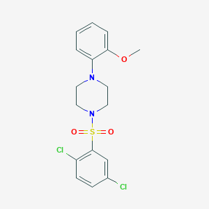 molecular formula C17H18Cl2N2O3S B438112 1-[(2,5-Dichlorophenyl)sulfonyl]-4-(2-methoxyphenyl)piperazine CAS No. 314054-11-0