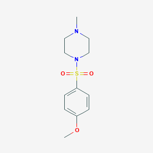 molecular formula C12H18N2O3S B438115 1-[(4-Methoxyphenyl)sulfonyl]-4-methylpiperazine CAS No. 304668-35-7