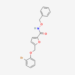 N-(benzyloxy)-5-[(2-bromophenoxy)methyl]-2-furamide