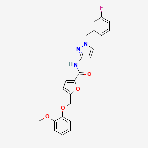 N-[1-(3-fluorobenzyl)-1H-pyrazol-3-yl]-5-[(2-methoxyphenoxy)methyl]-2-furamide