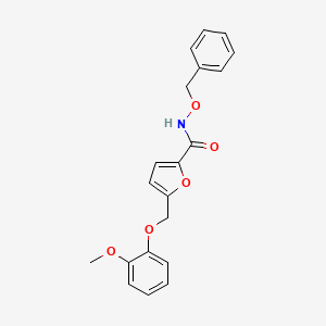 N-(benzyloxy)-5-[(2-methoxyphenoxy)methyl]furan-2-carboxamide