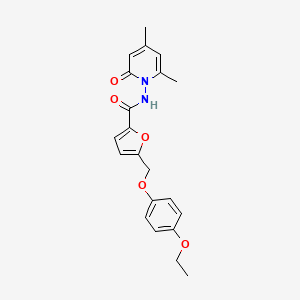 N-[2,4-DIMETHYL-6-OXO-1(6H)-PYRIDINYL]-5-[(4-ETHOXYPHENOXY)METHYL]-2-FURAMIDE