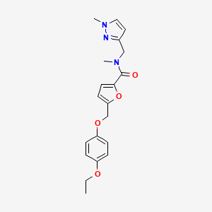 5-[(4-ethoxyphenoxy)methyl]-N-methyl-N-[(1-methyl-1H-pyrazol-3-yl)methyl]-2-furamide