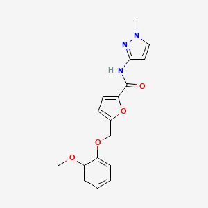 5-[(2-methoxyphenoxy)methyl]-N-(1-methyl-1H-pyrazol-3-yl)-2-furamide