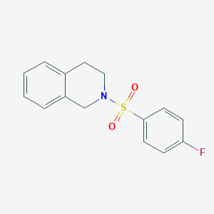 molecular formula C15H14FNO2S B438131 2-[(4-Fluorophenyl)sulfonyl]-1,2,3,4-tetrahydroisoquinoline CAS No. 313981-60-1