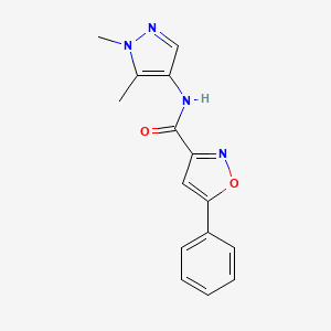 N-(1,5-dimethyl-1H-pyrazol-4-yl)-5-phenyl-3-isoxazolecarboxamide