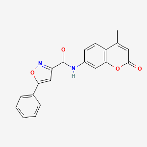 N-(4-methyl-2-oxo-2H-chromen-7-yl)-5-phenyl-3-isoxazolecarboxamide