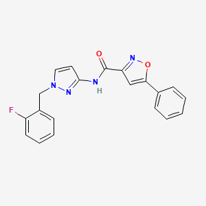 N-[1-(2-fluorobenzyl)-1H-pyrazol-3-yl]-5-phenyl-3-isoxazolecarboxamide