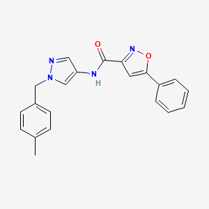 N-[1-(4-methylbenzyl)-1H-pyrazol-4-yl]-5-phenyl-3-isoxazolecarboxamide