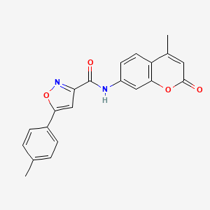 N-(4-methyl-2-oxo-2H-chromen-7-yl)-5-(4-methylphenyl)-3-isoxazolecarboxamide