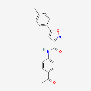 N-(4-acetylphenyl)-5-(4-methylphenyl)-1,2-oxazole-3-carboxamide