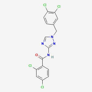 2,4-dichloro-N-[1-(3,4-dichlorobenzyl)-1H-1,2,4-triazol-3-yl]benzamide