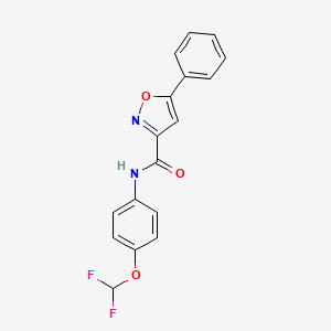 N-[4-(difluoromethoxy)phenyl]-5-phenyl-1,2-oxazole-3-carboxamide