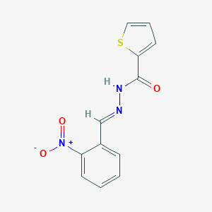 molecular formula C12H9N3O3S B438154 N'-(2-nitrobenzylidene)-2-thiophenecarbohydrazide CAS No. 304905-81-5