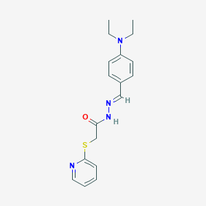molecular formula C18H22N4OS B438155 N'-[4-(diethylamino)benzylidene]-2-(2-pyridinylsulfanyl)acetohydrazide CAS No. 326000-68-4