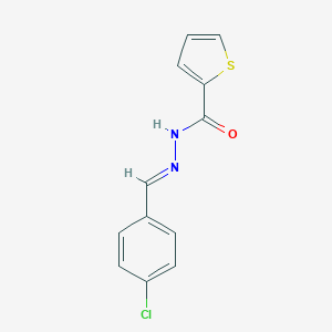 molecular formula C12H9ClN2OS B438158 N'-(4-chlorobenzylidene)-2-thiophenecarbohydrazide CAS No. 292611-84-8