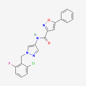 N-[1-(2-chloro-6-fluorobenzyl)-1H-pyrazol-4-yl]-5-phenyl-3-isoxazolecarboxamide