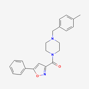 [4-(4-METHYLBENZYL)PIPERAZINO](5-PHENYL-3-ISOXAZOLYL)METHANONE