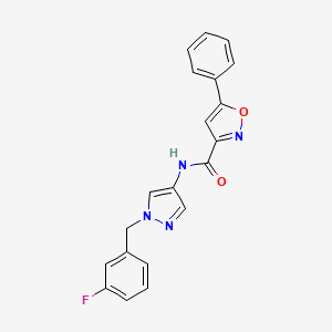 N-[1-(3-fluorobenzyl)-1H-pyrazol-4-yl]-5-phenyl-3-isoxazolecarboxamide