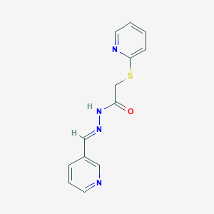 molecular formula C13H12N4OS B438163 N'-(3-pyridinylmethylene)-2-(2-pyridinylsulfanyl)acetohydrazide CAS No. 326000-81-1
