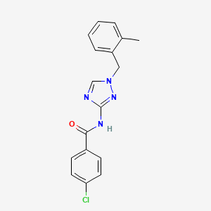 4-chloro-N-[1-(2-methylbenzyl)-1H-1,2,4-triazol-3-yl]benzamide